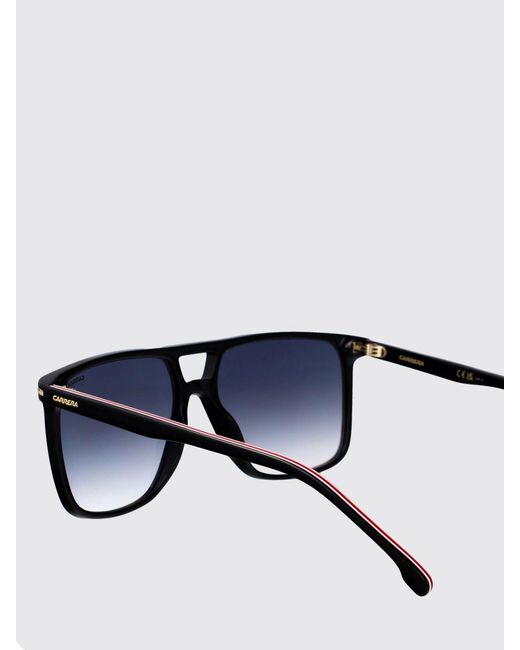 Carrera Blue Aviator Acetate Sunglasses With Double Bridge And Smoked Lenses for men