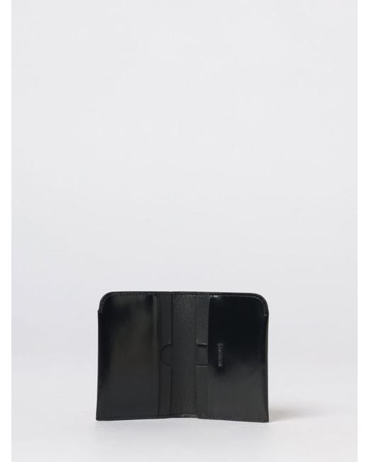 Jacquemus White Brushed Leather Credit Card Holder for men
