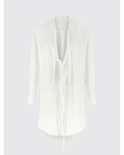Maison Margiela White Cotton Shirt Dress