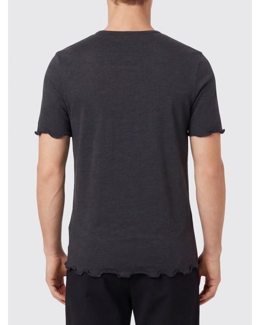 Jil Sander Blue Linen And Silk T-Shirt