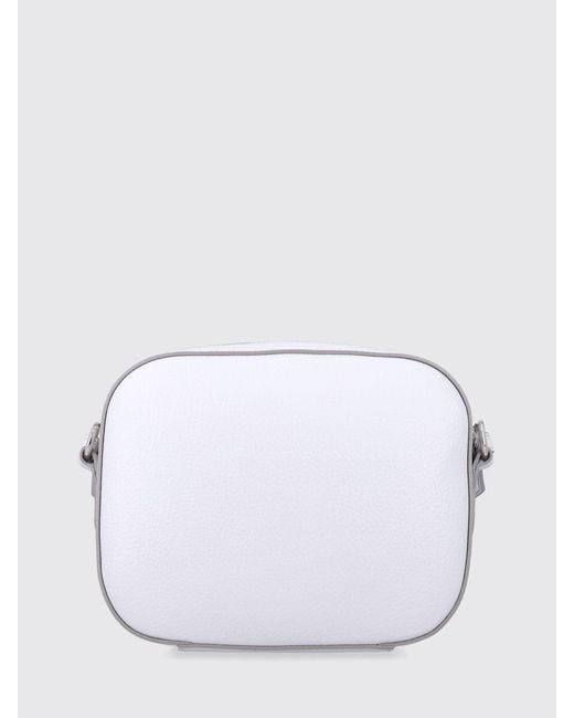 Stella McCartney White Grained Faux Leather Camera Bag
