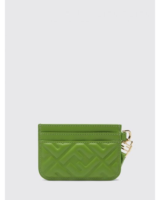 Fendi Green Credit Card Holder
