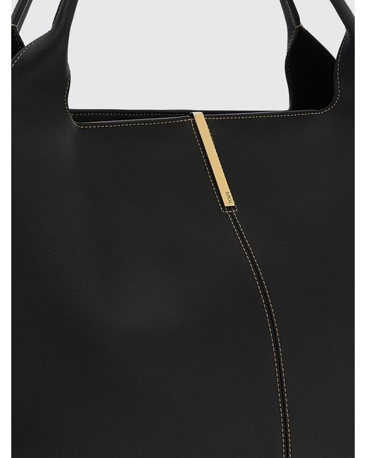 Tod's Black Barretta Calfskin Handbag