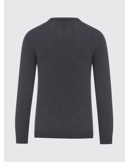 Zanone Blue V-Neck Sweater for men
