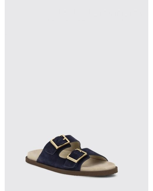 Brunello Cucinelli Multicolor Suede Sandal for men