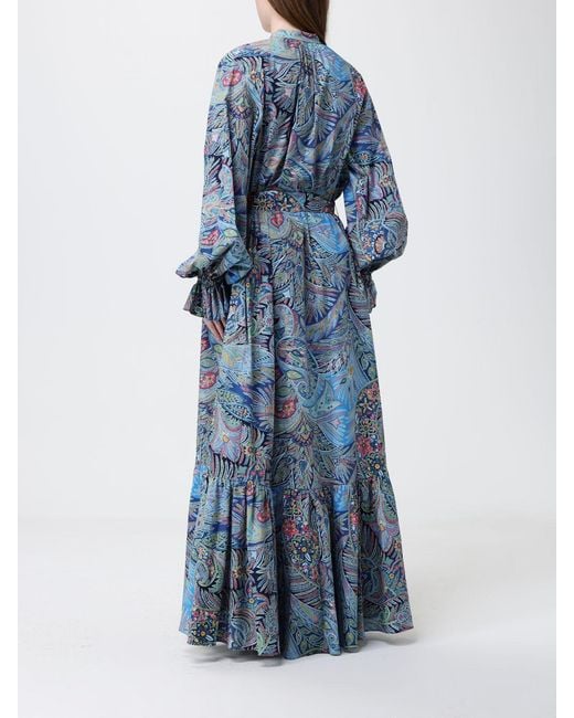 Etro Blue Stretch Cotton Shirtdress