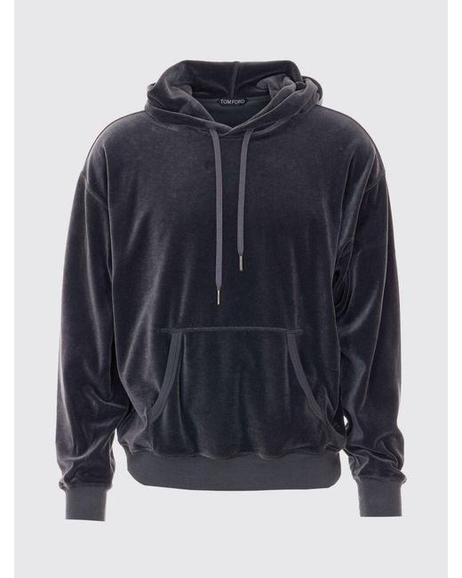Tom Ford Black Velvet Hoodie for men