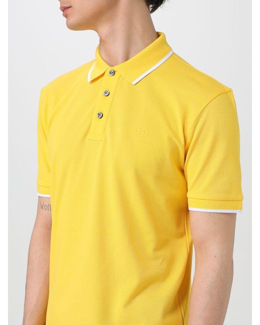 Boss Yellow Polo Shirt for men