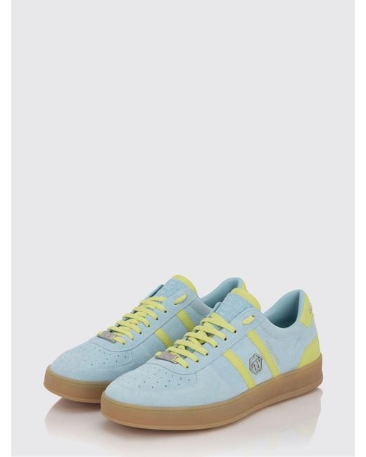 Philipp Plein Green Retro Rebel Suede Sneakers for men