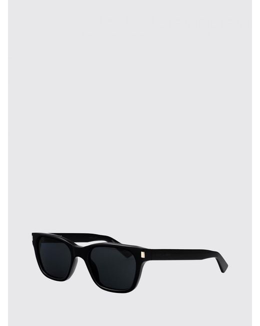 Saint Laurent White Cat-Eye Square Sunglasses for men