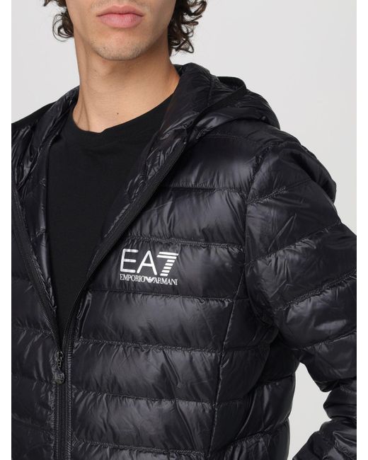 Manteau EA7 pour homme en coloris Gray