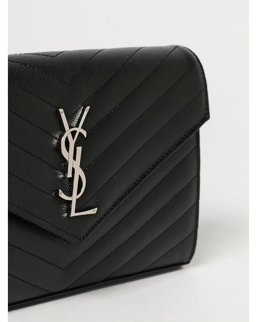Borsa Cassandre di Saint Laurent in Black
