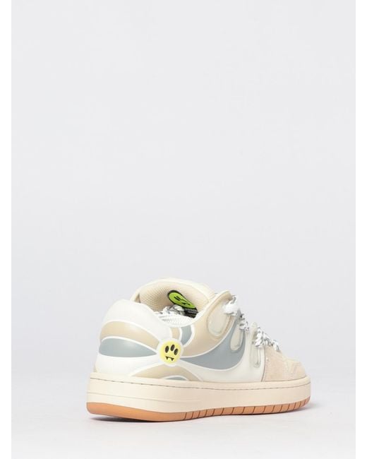 Barrow White Leather Sneakers for men