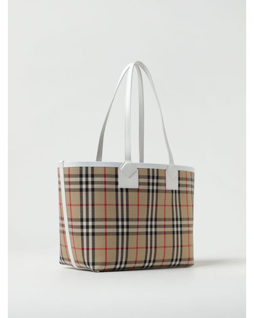 Grand cabas London Burberry en coloris White