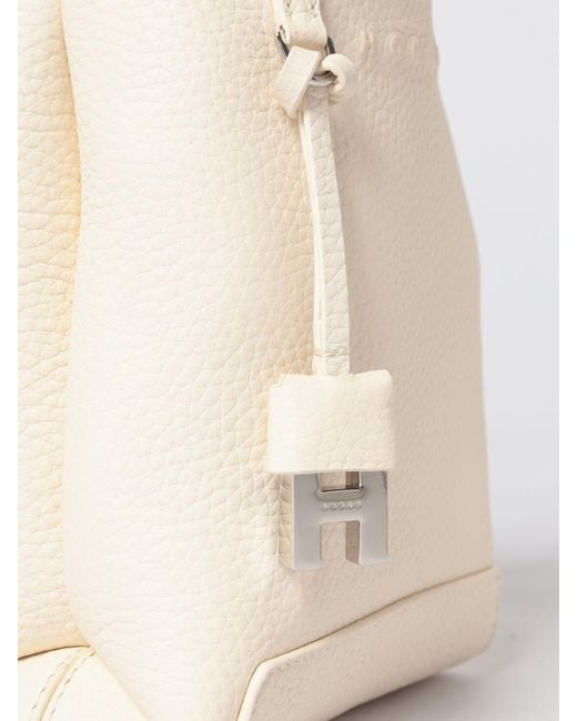 Hogan Natural Grained Leather Handbag