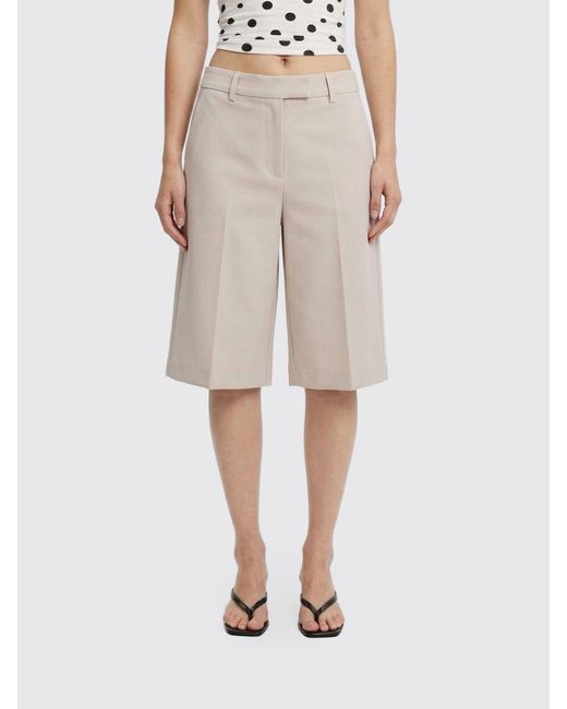 FEDERICA TOSI Natural Knee Length Tailored Shorts