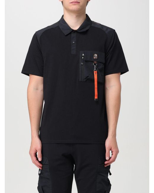 Parajumpers Black Polo Shirt for men