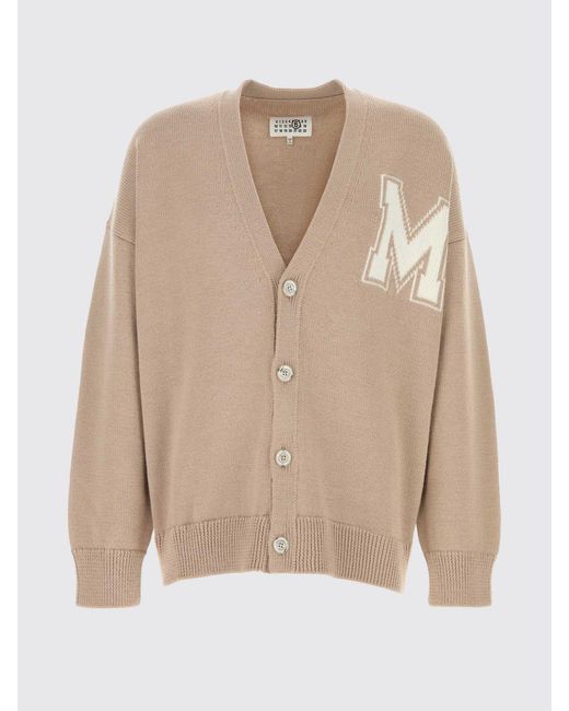 MM6 by Maison Margiela Natural Monogram Cardigan for men