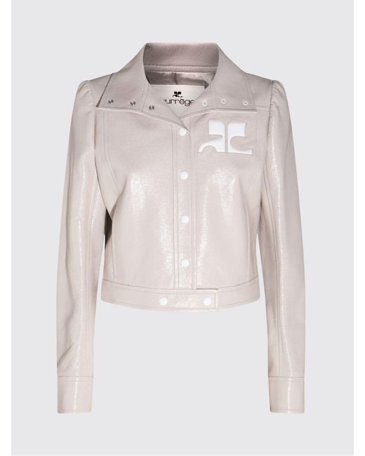Courreges Natural Courr&Egrave	Ges Patent Leather Jacket