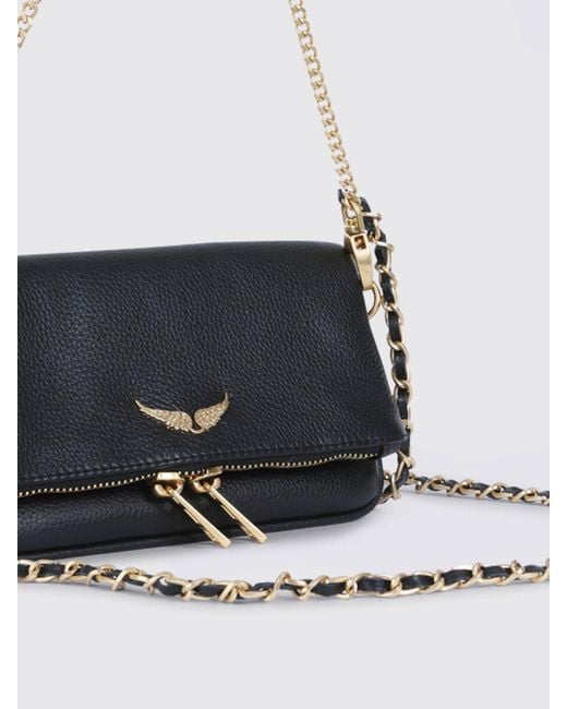 Zadig & Voltaire White Rock Nano Leather Shoulder Bag