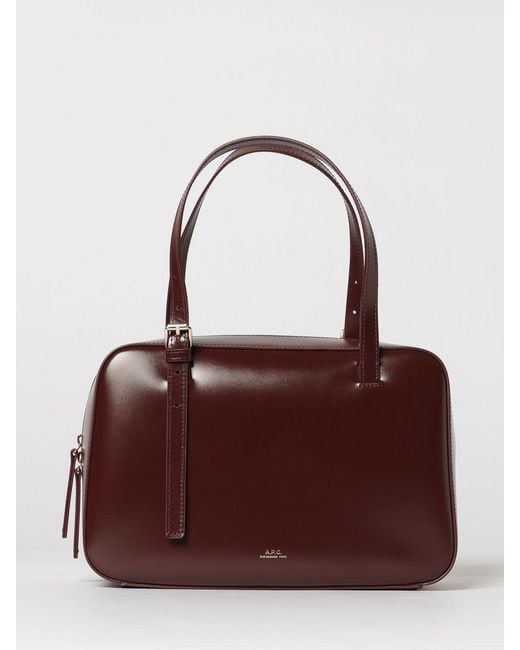 Borsa Virginie Box di A.P.C. in Purple