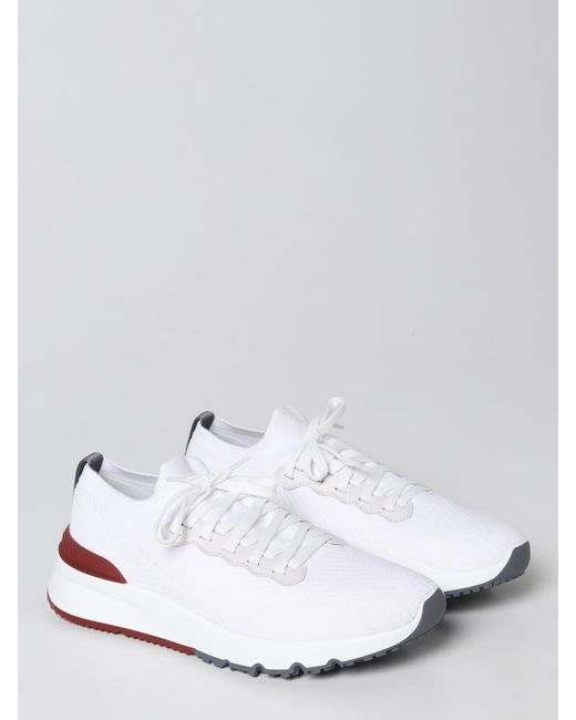Brunello Cucinelli White Sneakers for men