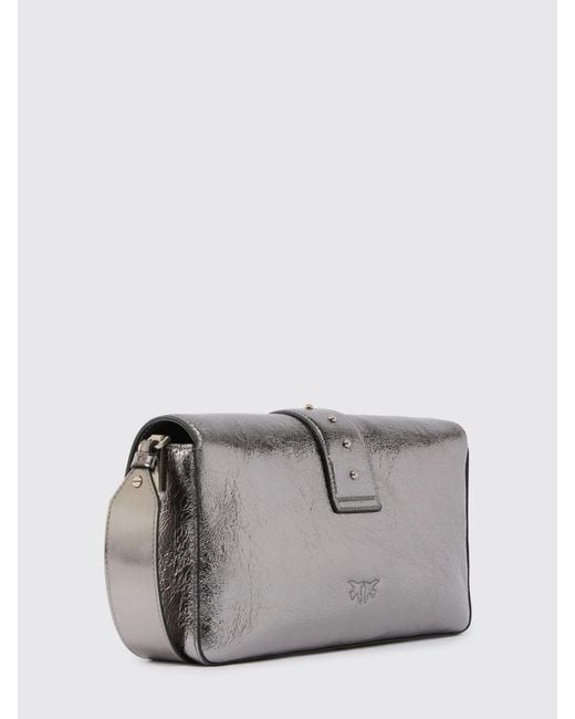Pinko Gray Shoulder Bag