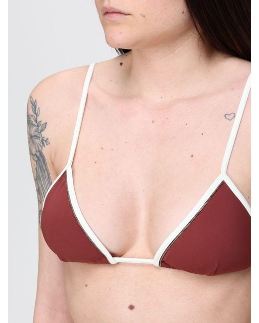 Brunello Cucinelli Red Bikini Swimsuit