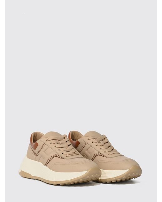 Hogan Natural H669 Nappa Leather Sneakers
