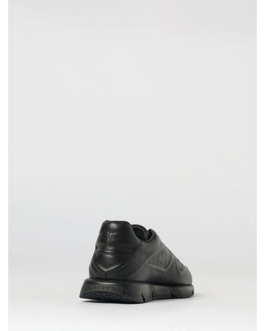 Cesare Paciotti Black Leather Sneakers for men