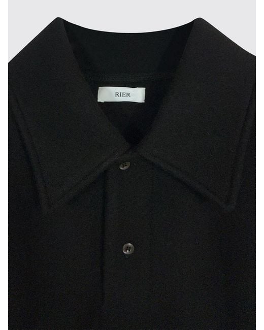 Polo À Manches Longues En Pure Laine Avec Patte À Deux Boutons Rier pour homme en coloris Blue
