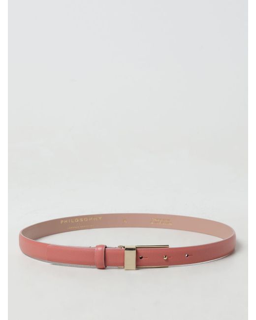 Cintura in pelle di Philosophy Di Lorenzo Serafini in Pink