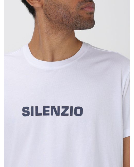 T-shirt Silenzio in cotone di Aspesi in White da Uomo
