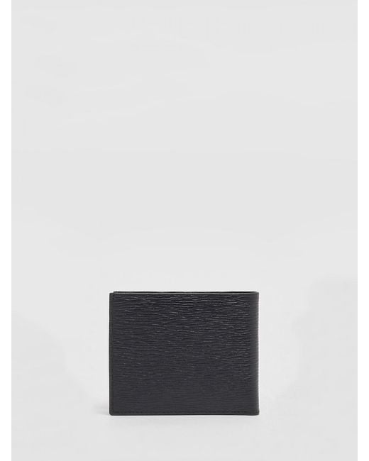 Ferragamo White Gancini Calf Leather Wallet for men