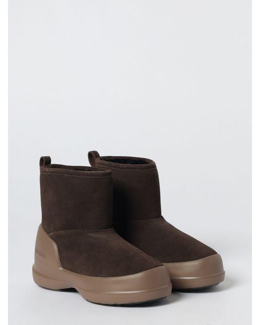 Moon Boot Brown Flat Ankle Boot