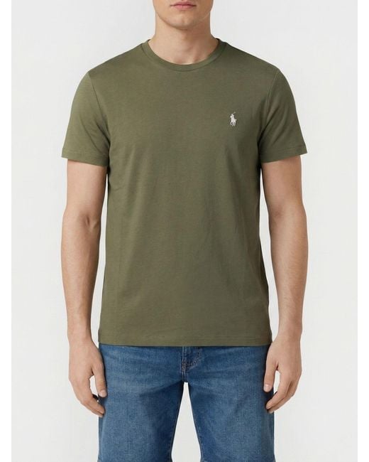 Polo Ralph Lauren Green Pony Logo Cotton T-Shirt for men
