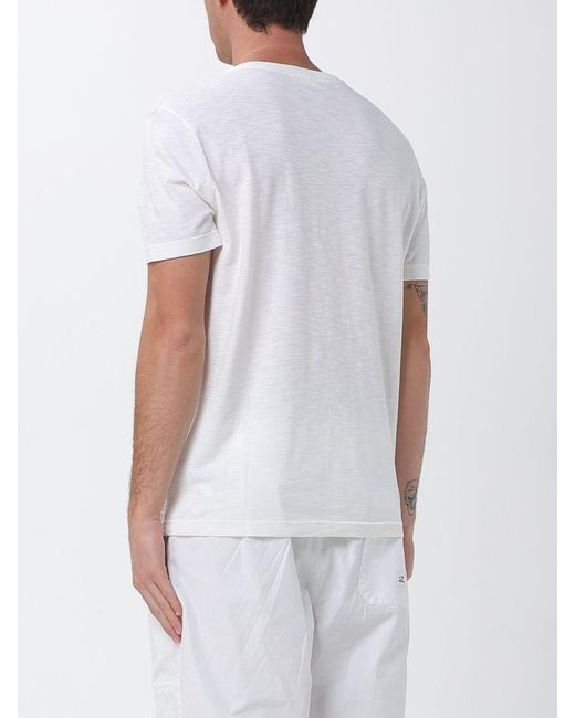 Dondup White Cotton Crew Neck T-Shirt for men