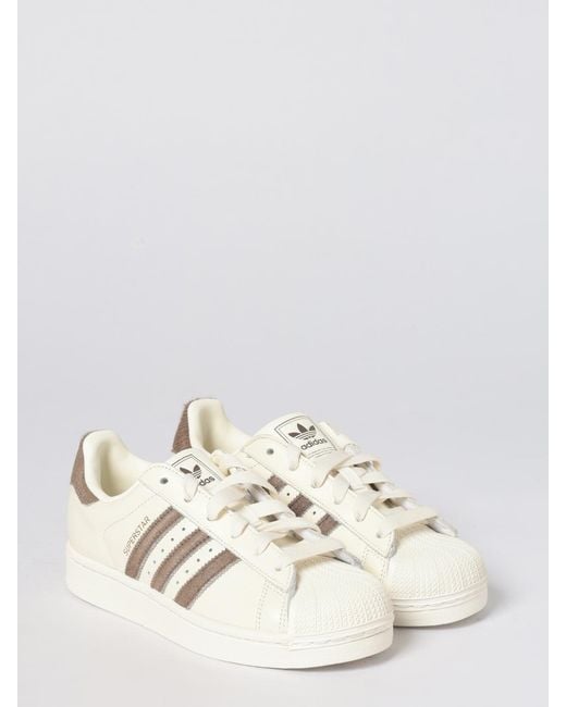 Adidas Originals Natural Superstar Ii Leather Sneakers