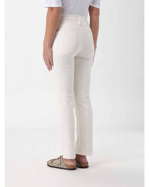 Jeans in denim stretch di Mother in White