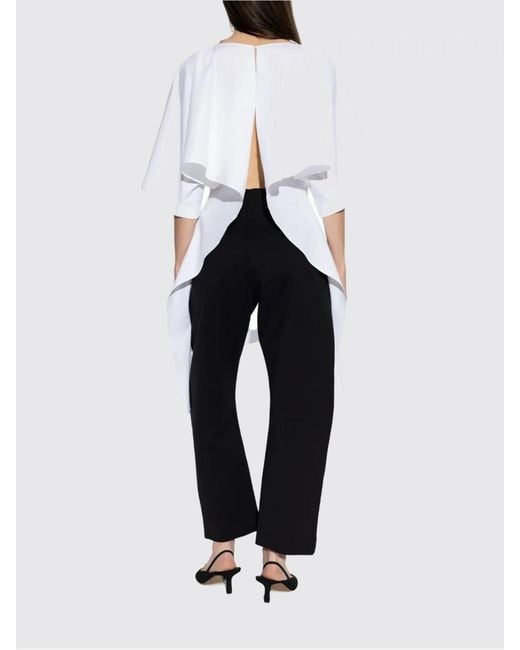 Jacquemus White La Tunique Moisson Cotton Poplin Dress