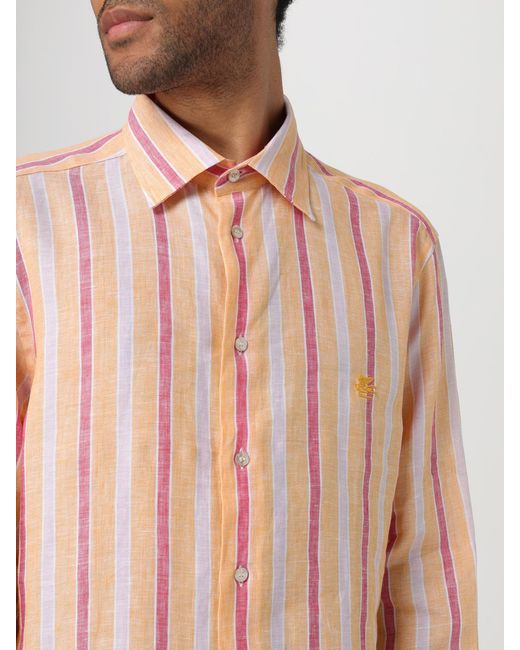 Camisa Hombre Etro de hombre de color Pink