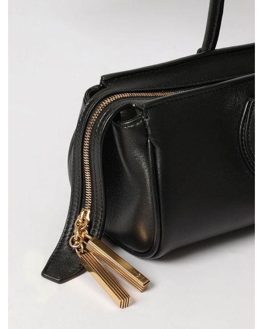 Khaite Black Leather Bag