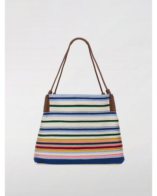 Borsa A Spalla Libra A Righe di Etro in White