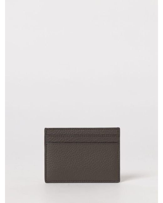 Saint Laurent Gray Tiny Cassandre Card Holder for men