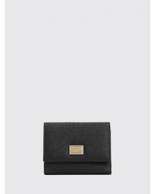 Dolce & Gabbana White Dolce &Amp Gabbana Tri-Fold Leather Wallet
