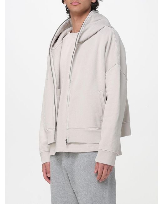 Entire studios Gray Cotton Hoodie for men