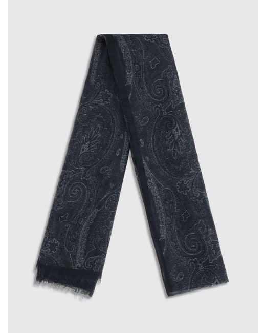Etro Blue Scarf for men