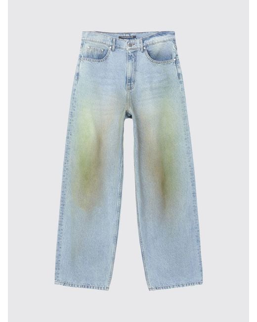 Camper Blue Rcd Mallorca Mid-Rise Wide-Leg Jeans