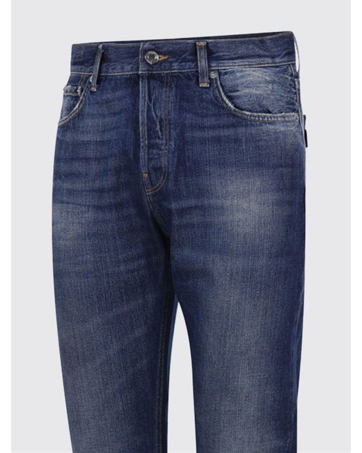 Haikure Blue Blake Straight Fit Organic Cotton Denim Jeans for men