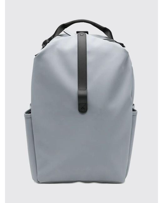 Rains Gray Clip Front Backpack for men